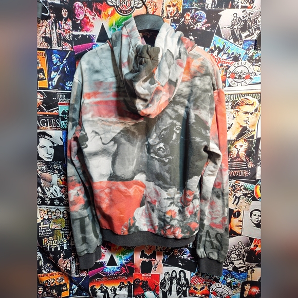 DOLCE & GABBANA BULL PAINTED HOODIE BLACK RED - Picture 15 of 16